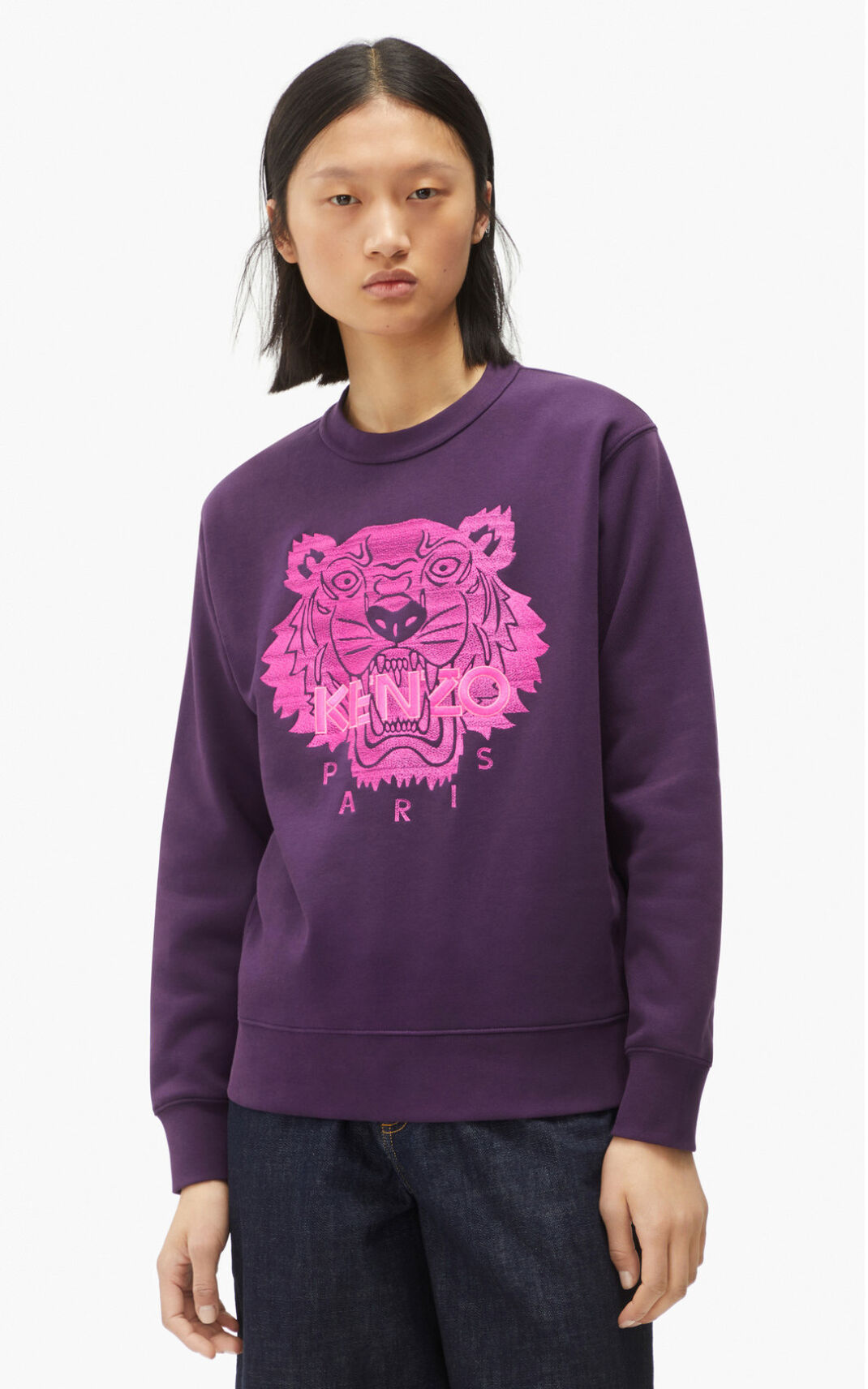 Sweat Kenzo Tiger Femme Violette | ASPM-06285